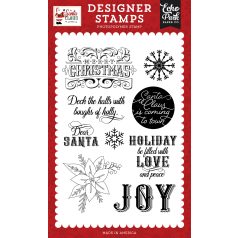   Echo Park Santa Claus Szilikonbélyegző Filled With Love And Peace Clear Stamps (1 db)