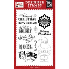   Echo Park Santa Claus Szilikonbélyegző Be Merry And Bright Clear Stamps (1 db)