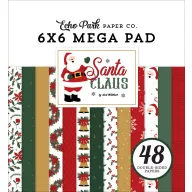   Echo Park Santa Claus Scrapbook papírkészlet 6" (15 cm) Paper Pack (48 lap)