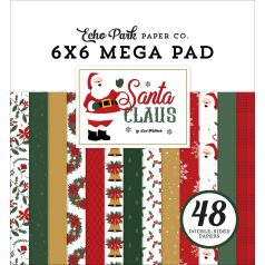  Echo Park Santa Claus Scrapbook papírkészlet 6" (15 cm) Paper Pack (48 lap)
