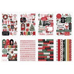 Echo Park Santa Claus Matrica készlet Sticker Book (16 ív)