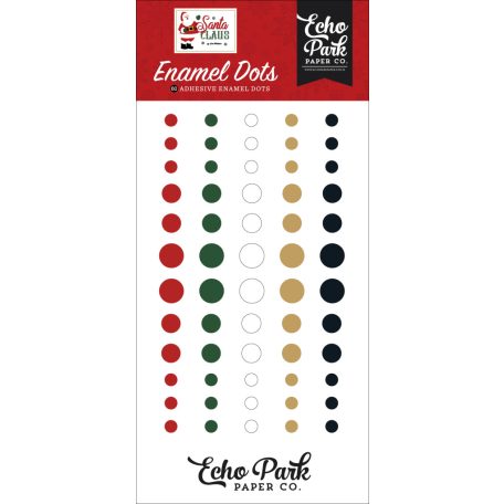 Echo Park Santa Claus Díszítőelem Enamel Dots (1 csomag)