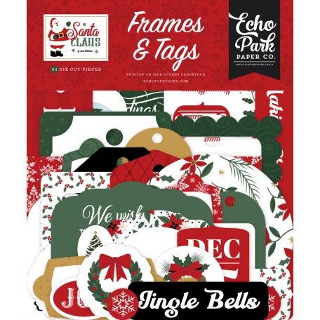 Echo Park Santa Claus Kivágatok Frames & Tags (1 csomag)