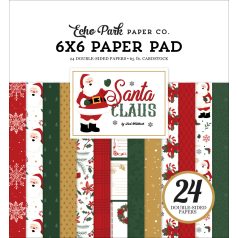   Echo Park Santa Claus Scrapbook papírkészlet 6" (15 cm) Paper Pack (24 lap)