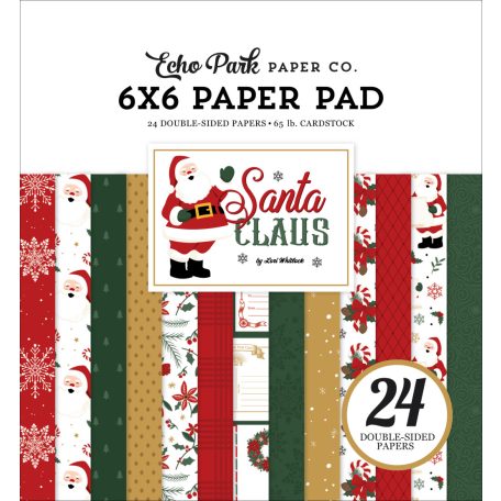 Echo Park Santa Claus Scrapbook papírkészlet 6" (15 cm) Paper Pack (24 lap)