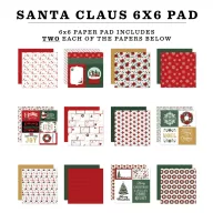   Echo Park Santa Claus Scrapbook papírkészlet 6" (15 cm) Paper Pack (24 lap)