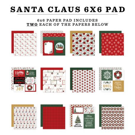 Echo Park Santa Claus Scrapbook papírkészlet 6" (15 cm) Paper Pack (24 lap)