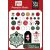 Echo Park Santa Claus Díszítőelem Adhesive Brads (1 csomag)