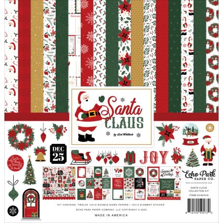 Echo Park Santa Claus Scrapbook papírkészlet 12" (30 cm) Collection Kit (1 csomag)