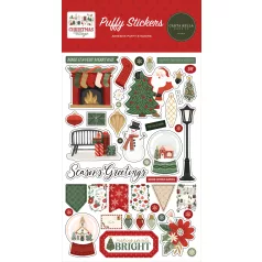   Carta Bella Christmas Village Pufi matrica Puffy Stickers (1 ív)