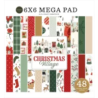   Carta Bella Christmas Village Scrapbook papírkészlet 6" (15 cm) Paper Pack (48 lap)