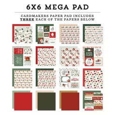   Carta Bella Christmas Village Scrapbook papírkészlet 6" (15 cm) Paper Pack (48 lap)