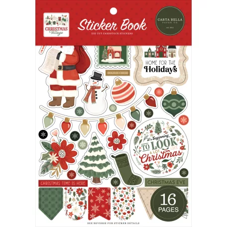 Carta Bella Christmas Village Matrica készlet Sticker Book (16 ív)