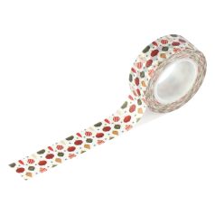   Carta Bella Christmas Village Dekorációs ragasztószalag Deck The Halls Ornaments Washi Tape (1 db)