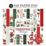  Carta Bella Christmas Village Scrapbook papírkészlet 6" (15 cm) Paper Pack (24 lap)