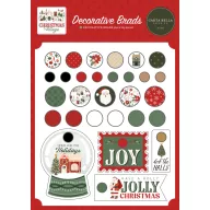   Carta Bella Christmas Village Díszítőelem Adhesive Brads (1 csomag)