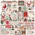 Carta Bella Christmas Village Matrica 12" (30 cm) Cardstock Stickers (1 ív)