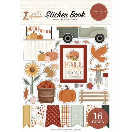 Carta Bella It's Autumn Matrica készlet Sticker Book (16 ív)