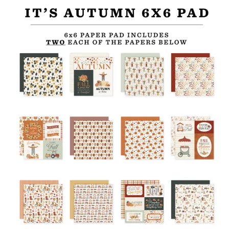 Carta Bella It's Autumn Scrapbook papírkészlet 6" (15 cm) Paper Pack (24 lap)
