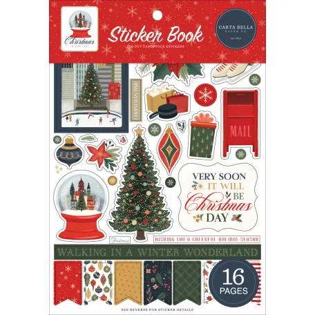 Carta Bella Christmas In The City Matrica készlet Sticker Book (16 ív)