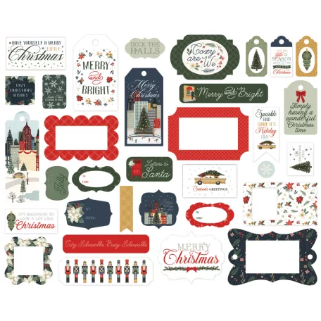Carta Bella Christmas In The City Kivágatok Frames & Tags (1 csomag)