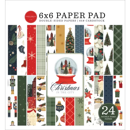 Carta Bella Christmas In The City Scrapbook papírkészlet 6" (15 cm) Paper Pack (24 lap)