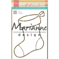 Marianne Design stencil Karácsonyi zokni (1 csomag)