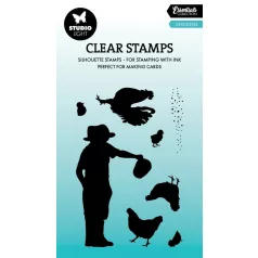   Szilikonbélyegző  Studio Light Chickens Essentials Clear Stamp (1 csomag)