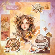   Papírkészlet A5Studio Light Cozy Autumn Essentials Mixed Paper Pad (42 lap)