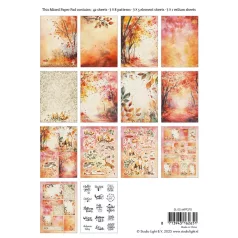   Papírkészlet A5 Studio Light Autumn In The Forest Essentials Mixed Paper Pad (42 lap)