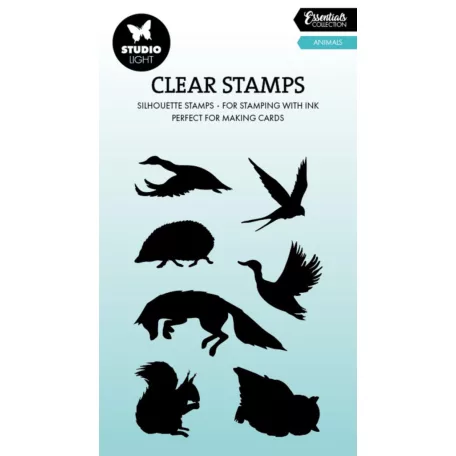 Szilikonbélyegző  Studio Light Animals Essentials Clear Stamp (1 csomag)