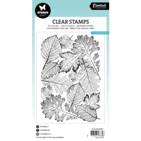 Szilikonbélyegző  Studio Light Leaf Background Essentials Clear Stamp (1 csomag)