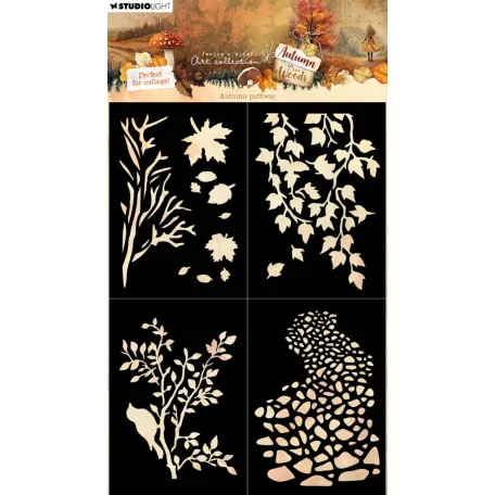 Stencil A5 Studio Light Autumn In The Woods Mask Autumn Pathway (1 db)
