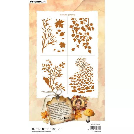 Stencil A5 Studio Light Autumn In The Woods Mask Autumn Pathway (1 db)