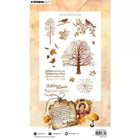 Szilikonbélyegző A5 Studio Light Autumn In The Woods Clear Stamps Autumn-time Has Come (1 csomag)