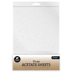   Acetát lap A4 Studio Light Snowflakes White Christmas Acetate Sheet (6 ív)