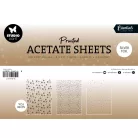 Acetát lap A4 Studio Light Snowflakes Silver Christmas Acetate Sheet (6 ív)
