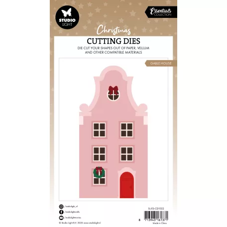 Vágósablon Studio Light Gable House Christmas Cutting Die (1 csomag)