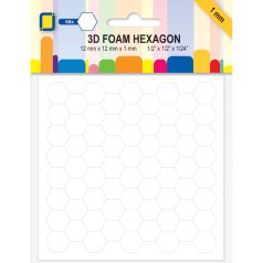   JEJE Produkt Ragasztópötty - hatszögek 12x12x1mm 3D Foam Hexagon (68 db)