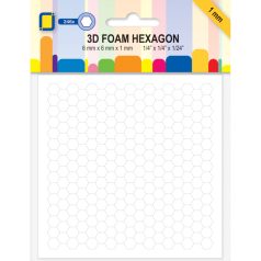   JEJE Produkt Ragasztópötty - hatszögek 6x6x1mm 3D Foam Hexagon (246 db)