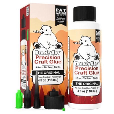 Bearly Art THE ORIGINAL + Tip Kit Preciziós ragasztó Precision Craft Glue (1 csomag)