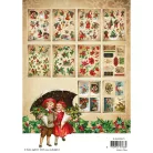 Kivágatok A5 Studio Light  Vintage Christmas Die-Cut Paper Pad (20 ív)