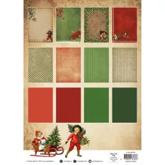   Kollázs papírkészlet A4 Studio Light Vintage Christmas Designer Paper Pad (36 lap)