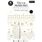 Papírkészlet Studio Light Golden Christmas Essentials Foiled Cards Paper Pad (24 lap)