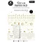 Papírkészlet Studio Light Golden Christmas Essentials Foiled Cards Paper Pad (24 lap)