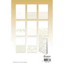 Papírkészlet Studio Light Golden Christmas Essentials Foiled Cards Paper Pad (24 lap)