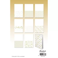   Papírkészlet Studio Light Golden Christmas Essentials Foiled Cards Paper Pad (24 lap)