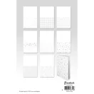 Papírkészlet Studio Light Silver Christmas Essentials Foiled Cards Paper Pad (24 lap)