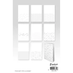   Papírkészlet Studio Light Silver Christmas Essentials Foiled Cards Paper Pad (24 lap)