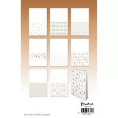   Papírkészlet Studio Light Bronze Christmas Essentials Foiled Cards Paper Pad (24 lap)